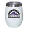 12oz White Stainless Steel Stemless Tumbler | Colorado Rockies
